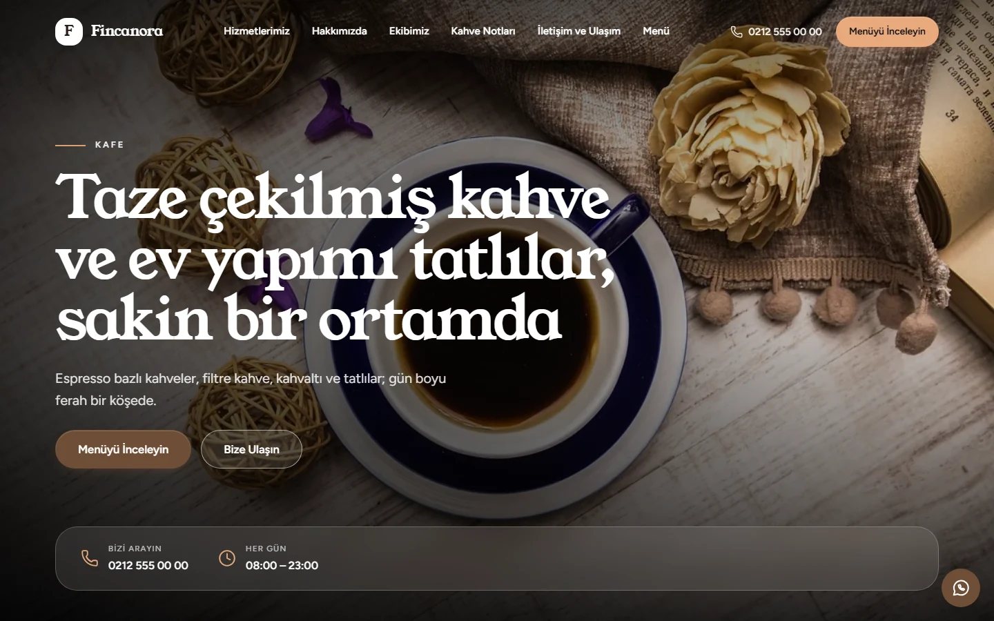 Kafe — Vitrin teması
