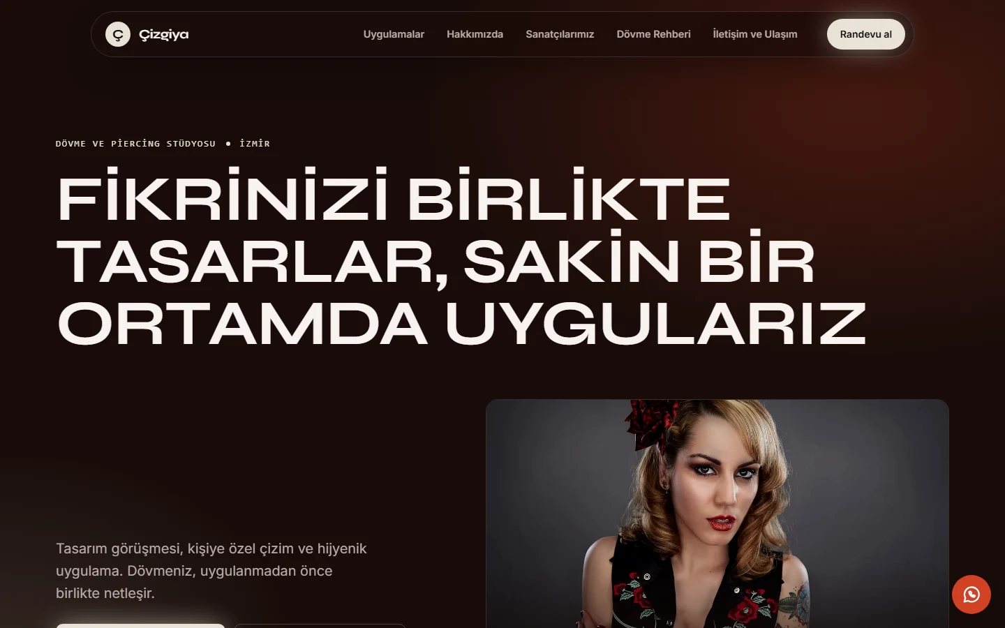 Dövme Stüdyosu — Gece teması