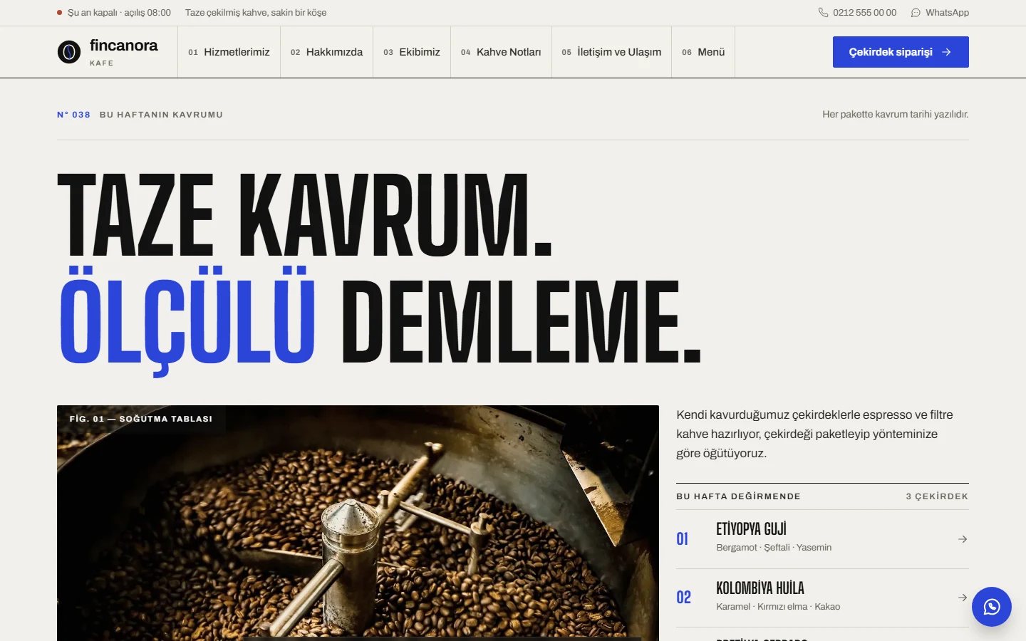 Kafe — Kavrum teması