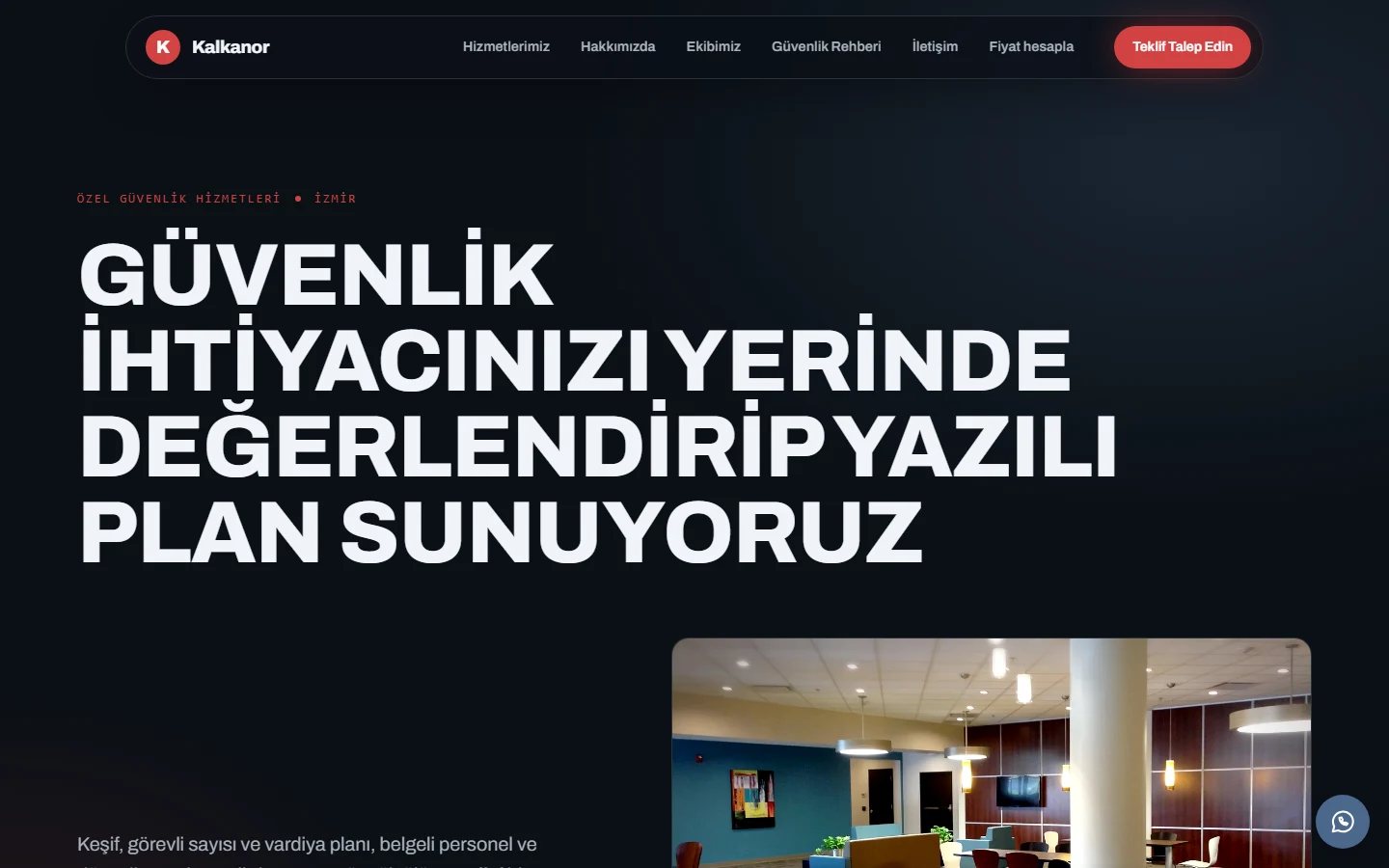 Güvenlik Firması — Gece teması