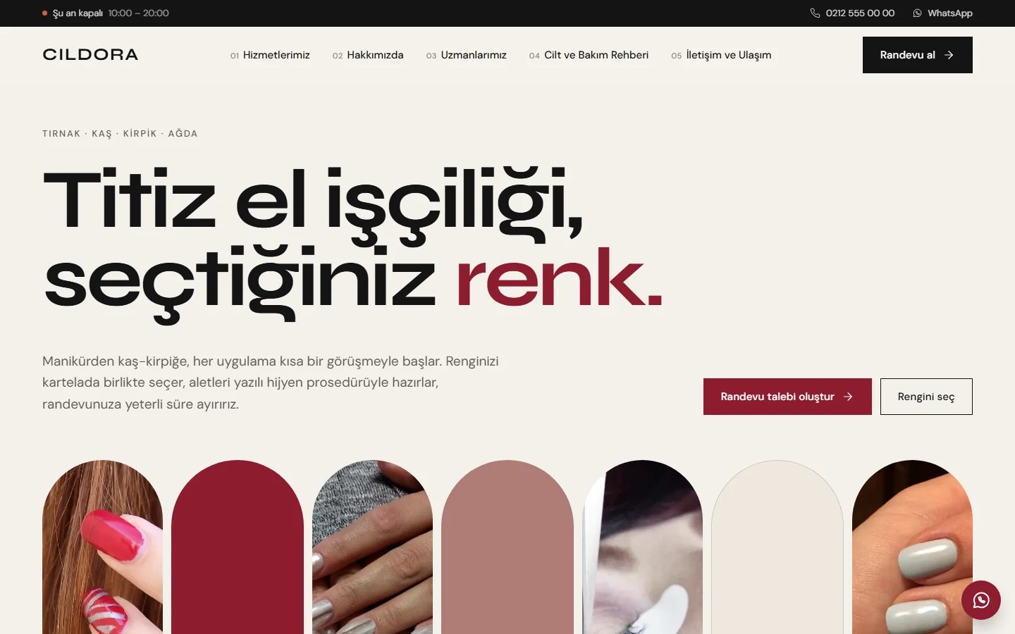 Güzellik Merkezi — Oje teması