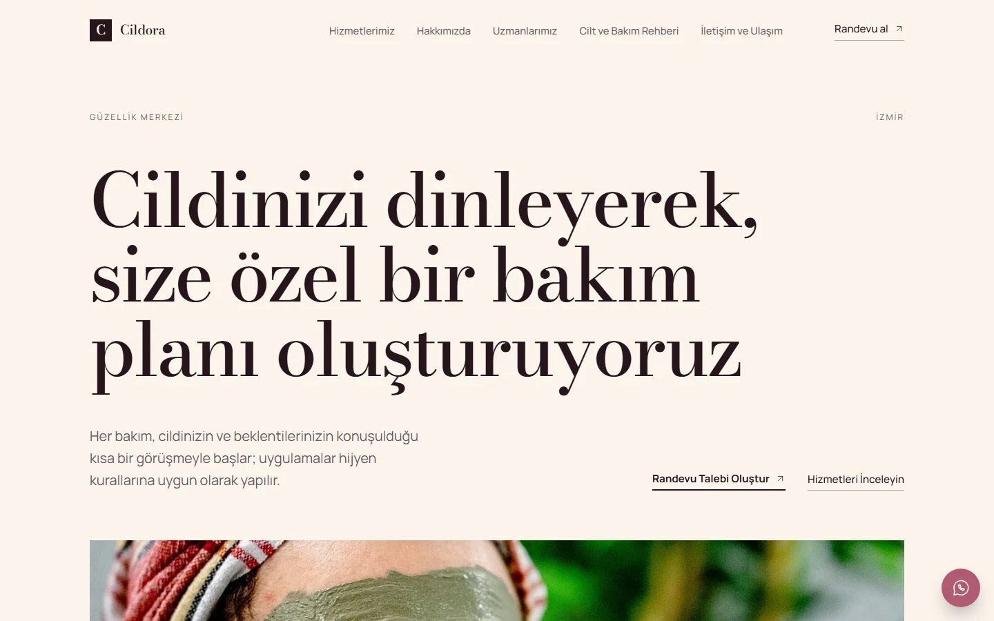 Güzellik Merkezi — Yalın teması