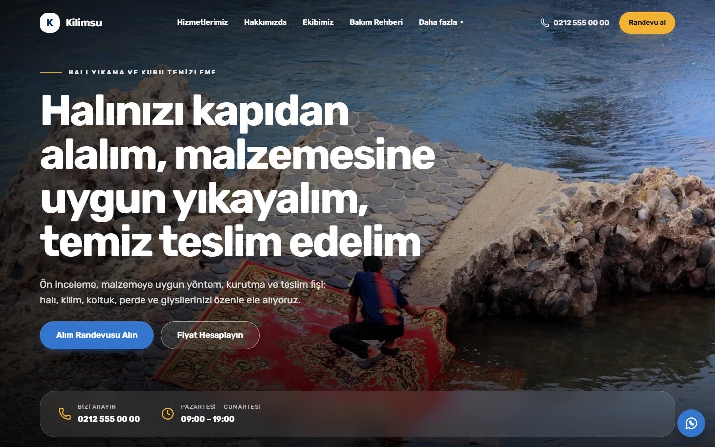 Halı Yıkama / Kuru Temizleme — Vitrin teması