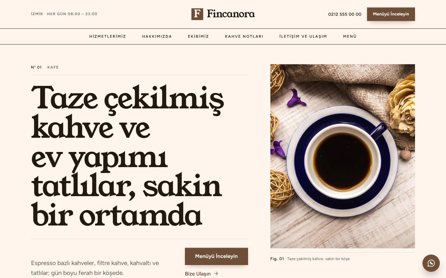 Kafe — Editoryal teması